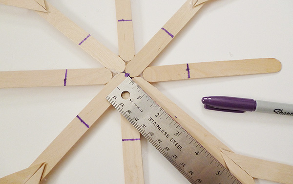 DIY Gigantic Popsicle Stick Snowflakes Craft