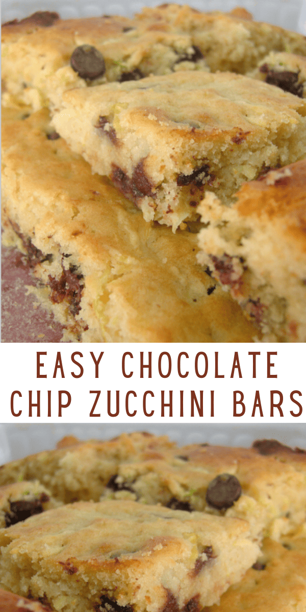 Easy Chocolate Chip Zucchini Bars Recipe