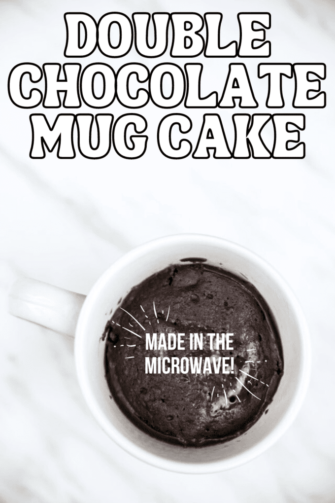 Microwave Double Chocolate Mug Cake