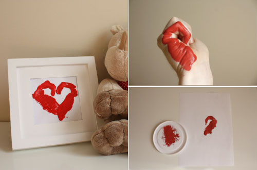 Heart Hand Stamps Valentine's Day