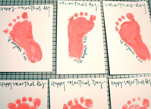 Footprint Valentine's Day Craft