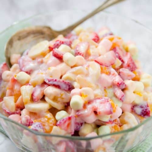 Easy Marshmallow Fruit Salad Recipe Mom Spark 0173