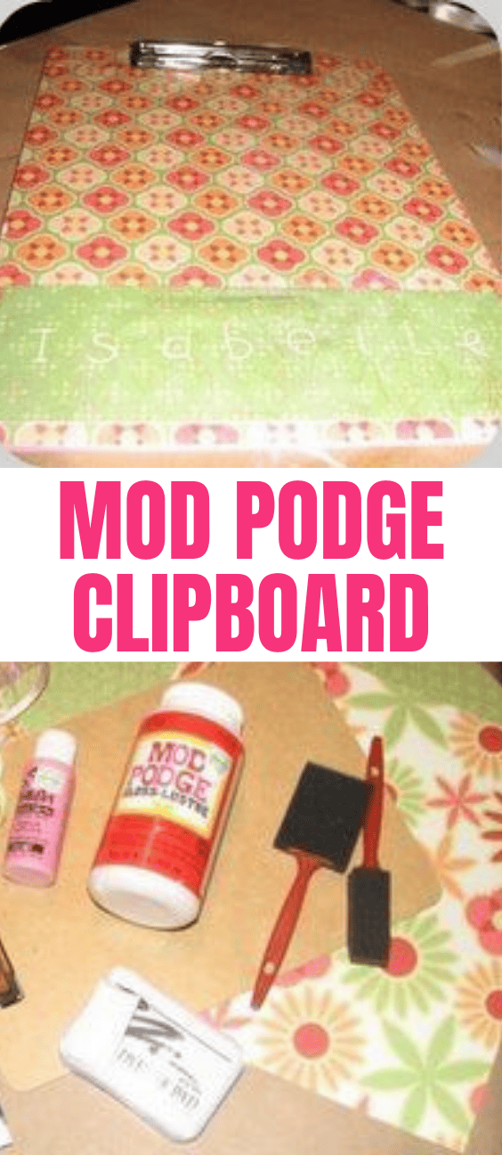 How To Make a Mod Podge Clipboard Craft