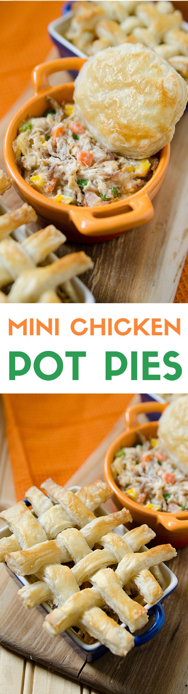 Easy Mini Chicken Pot Pie with Puff Pastry Recipe
