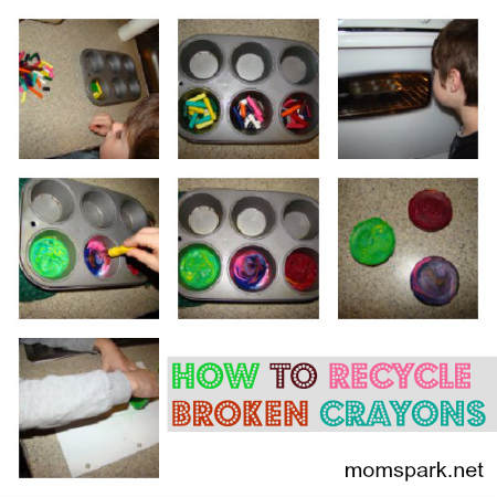 how to recycle broken crayons