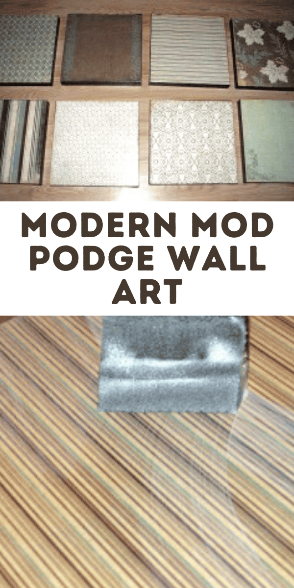 How to Make Modern Mod Podge Wall Art