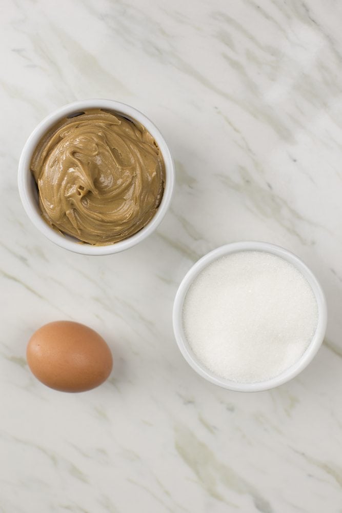 Peanut Butter Cookies Using 3 Ingredients - Eggs, Sugar & PB