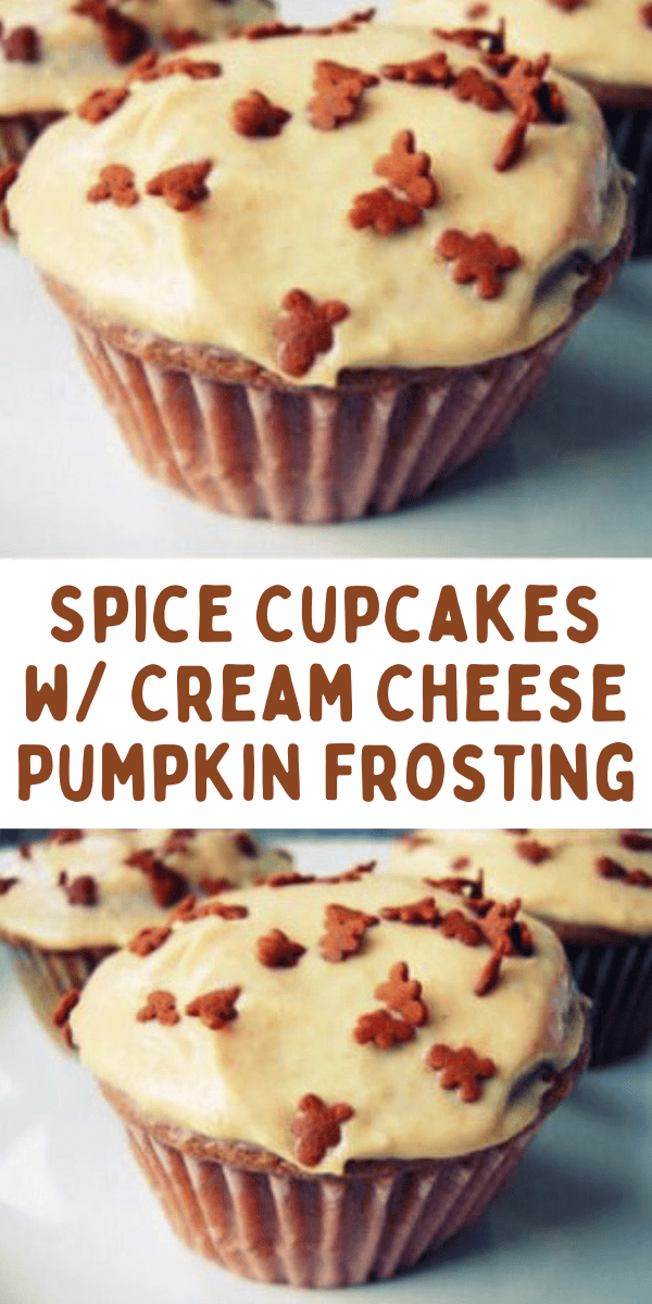 Easy Spice Cupcakes with Cream Cheese Pumpkin Frosting Recipe