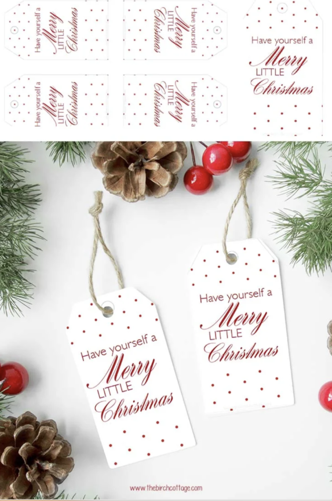 Have Yourself a Merry Little Christmas Gift Tags 