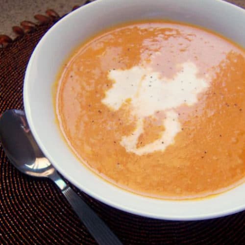 Butternut and Acorn Squash Soup Recipe - Mom Spark - Mom Blogger