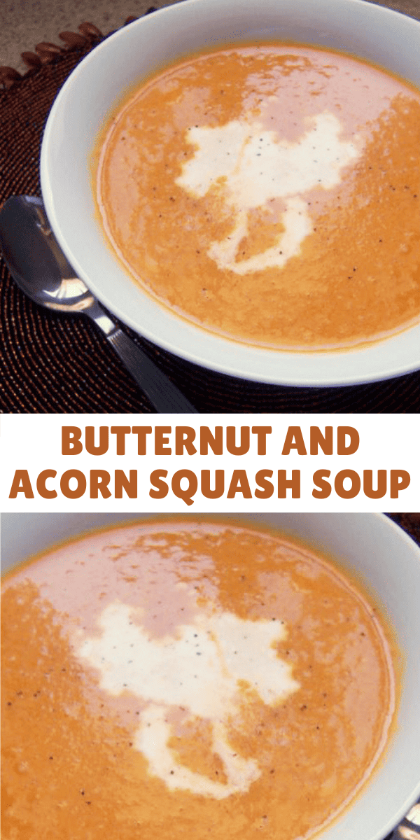 Butternut and Acorn Squash Soup Recipe