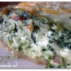 Easy Spinach, Bacon and Swiss Quiche Recipe