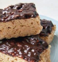 Chocolate Peanut Butter Rice Kriispie Treats