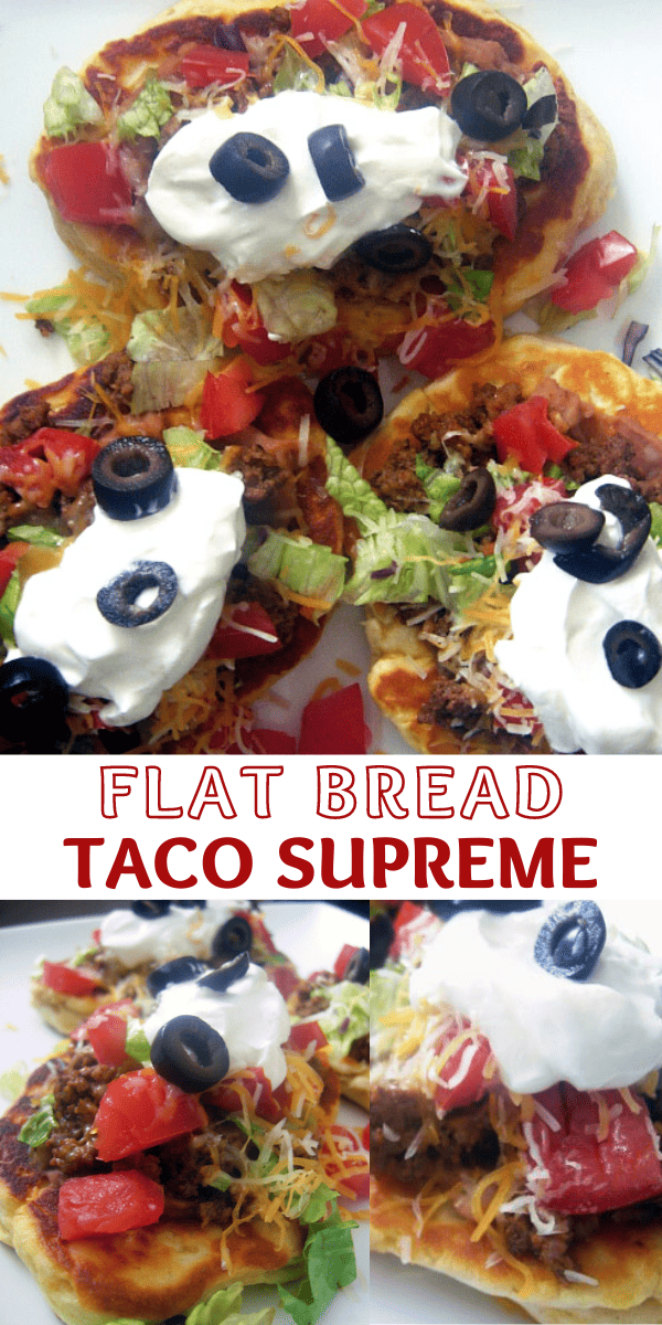 Easy Flat Bread Taco Supreme Recipe