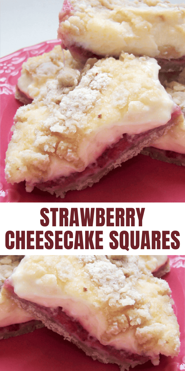 Easy Strawberry Cheesecake Squares Recipe