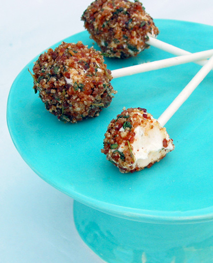 Bacon Goat Cheese Pops Recipe