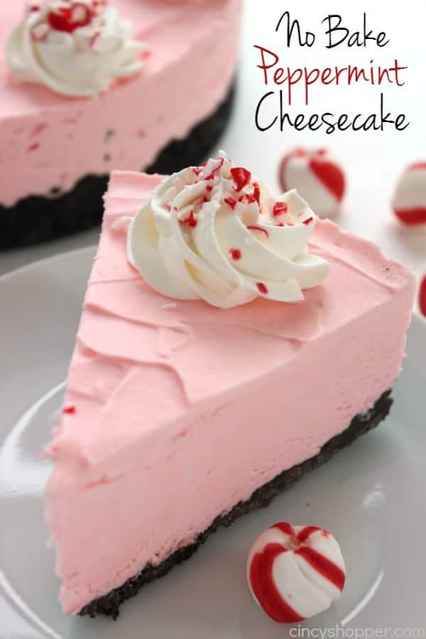 No-Bake Peppermint Cheesecake