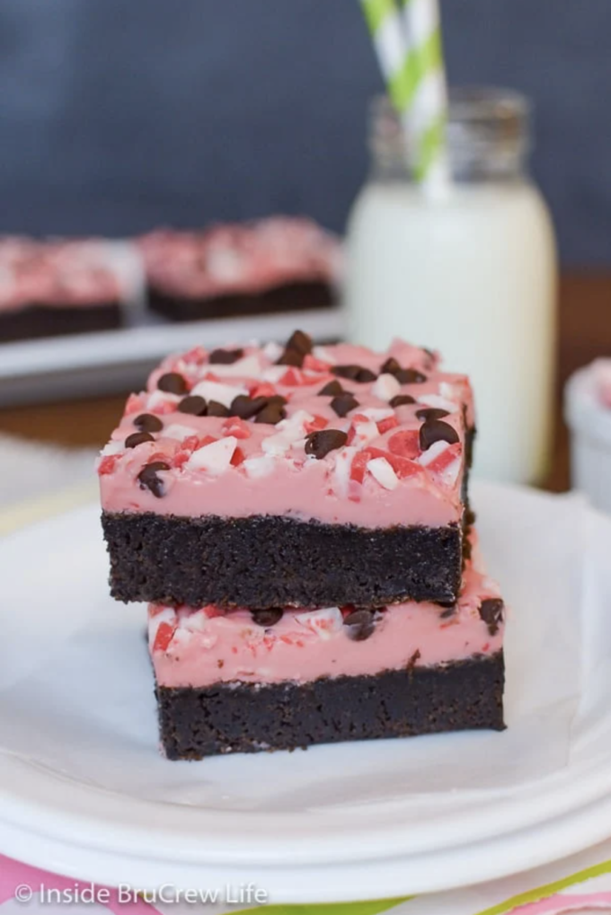 Peppermint Chip Brownies
