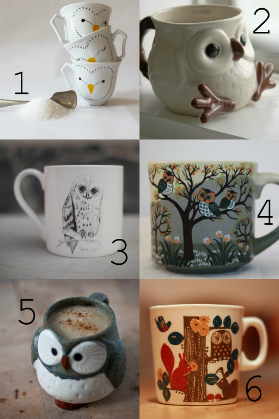 Lovely Owl Coffee Mugs