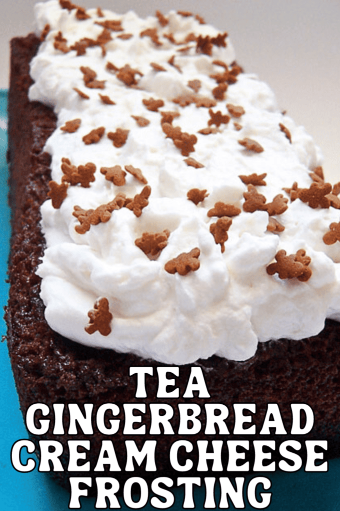 Cold Tea Gingerbread with Whipped Cream Cheese Frosting