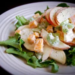 Healthy Apple and Cheddar Salad Recipe