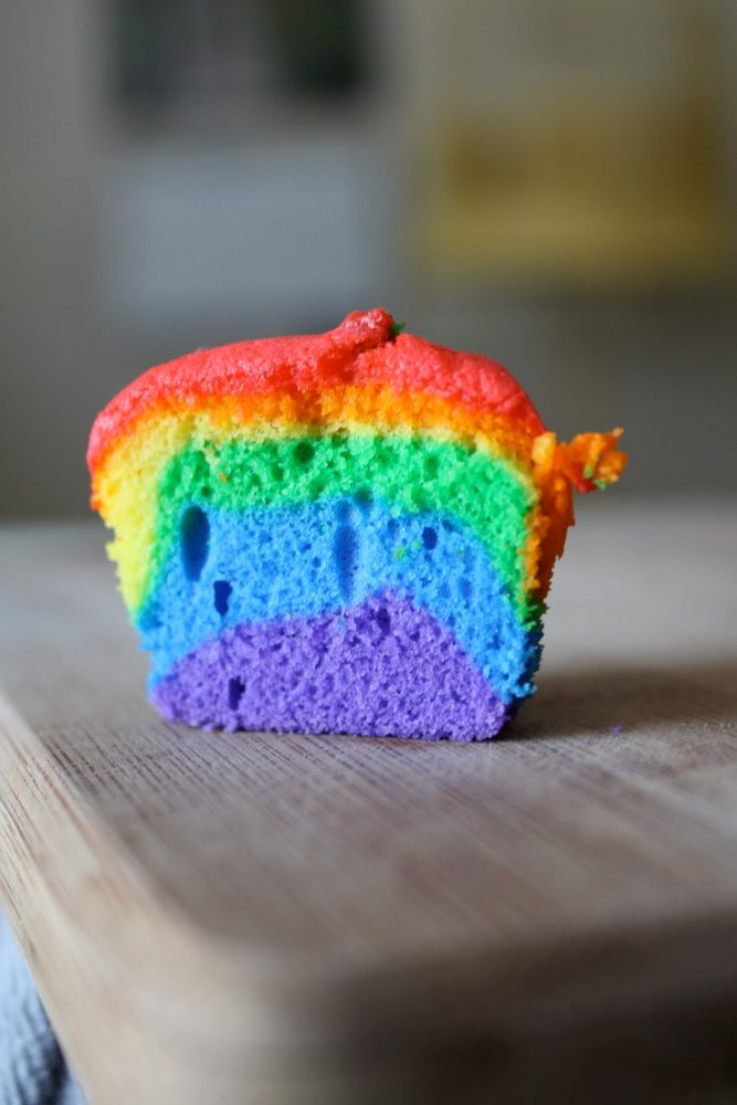 St. Patrick's Day Rainbow Cupcake Dessert Recipe