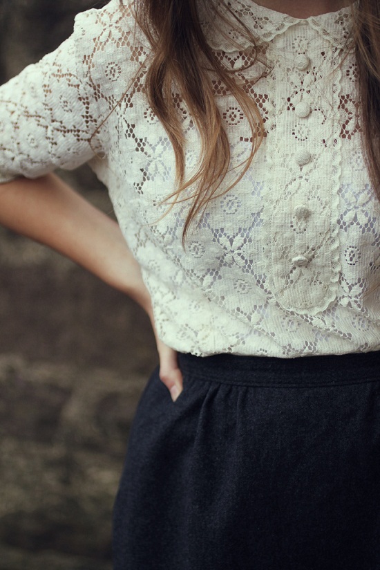 lace blouse shirt fashion