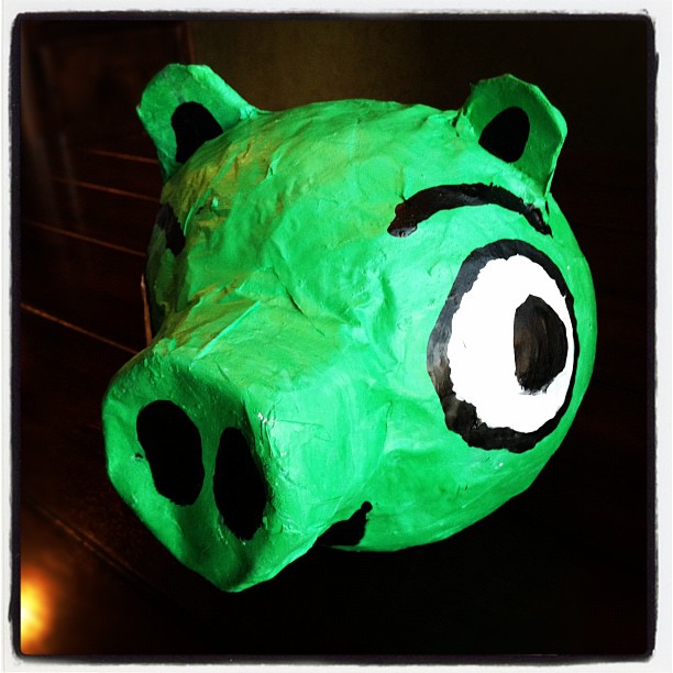 How to Make a Paper Mache Angry Birds Pig