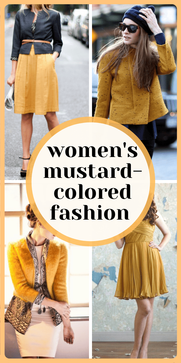 Women's Mustard-Colored Fashion Style!