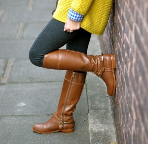 sweater tights fall fashion boots