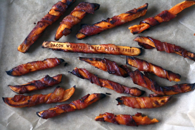 bacon wrapped sweet potato fries paleo whole 30 recipe