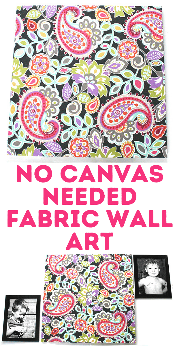 DIY Craft: No Canvas Needed Fabric Wall Art