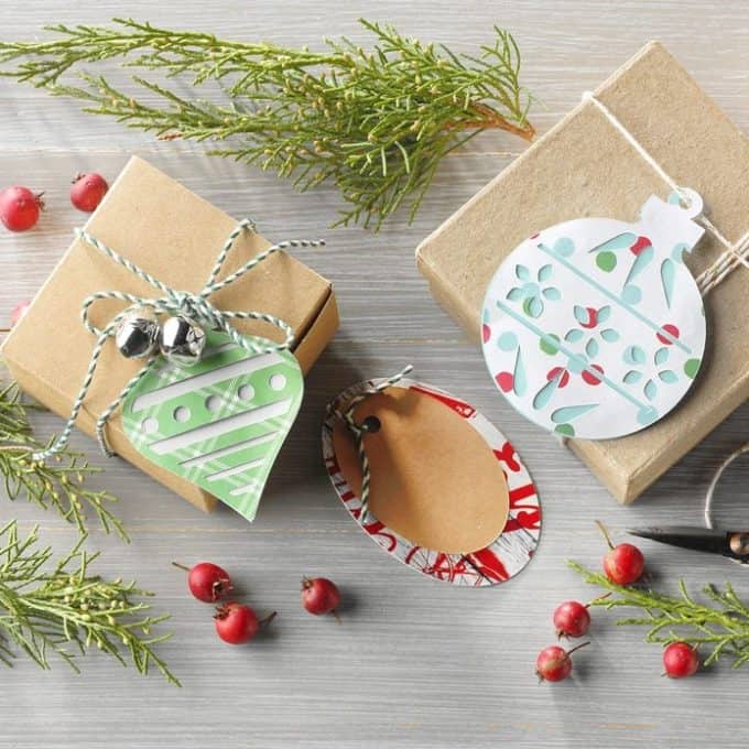 Reused Greeting Card Gift Tags