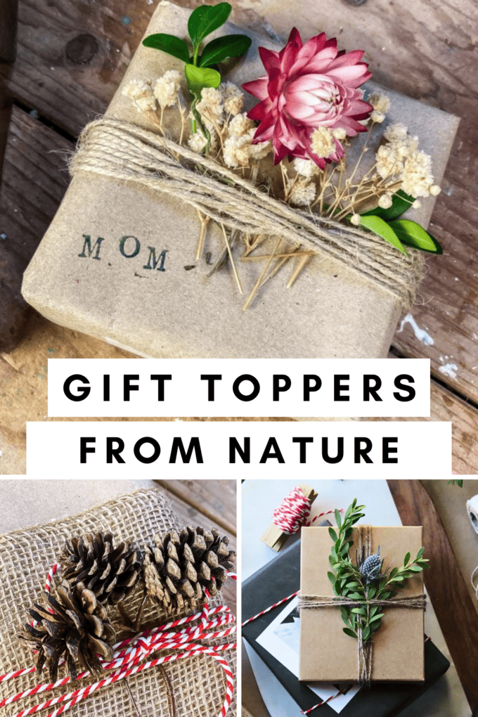 Gift Toppers From Nature