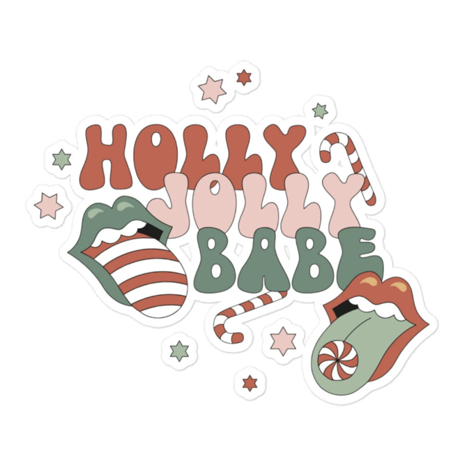 "Holly Jolly Babe" Christmas Quote