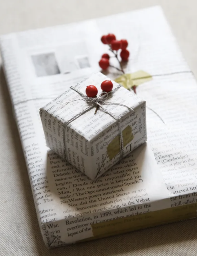 Magazine Wrapping Pages with Berries