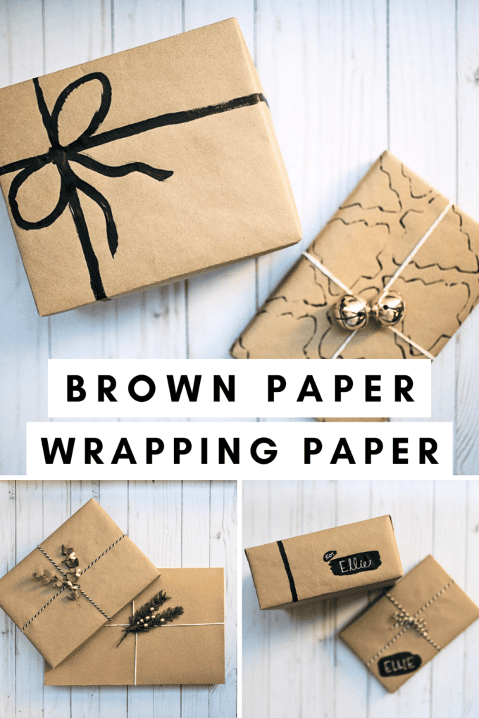 Use Brown Kraft Paper as Wrapping Paper