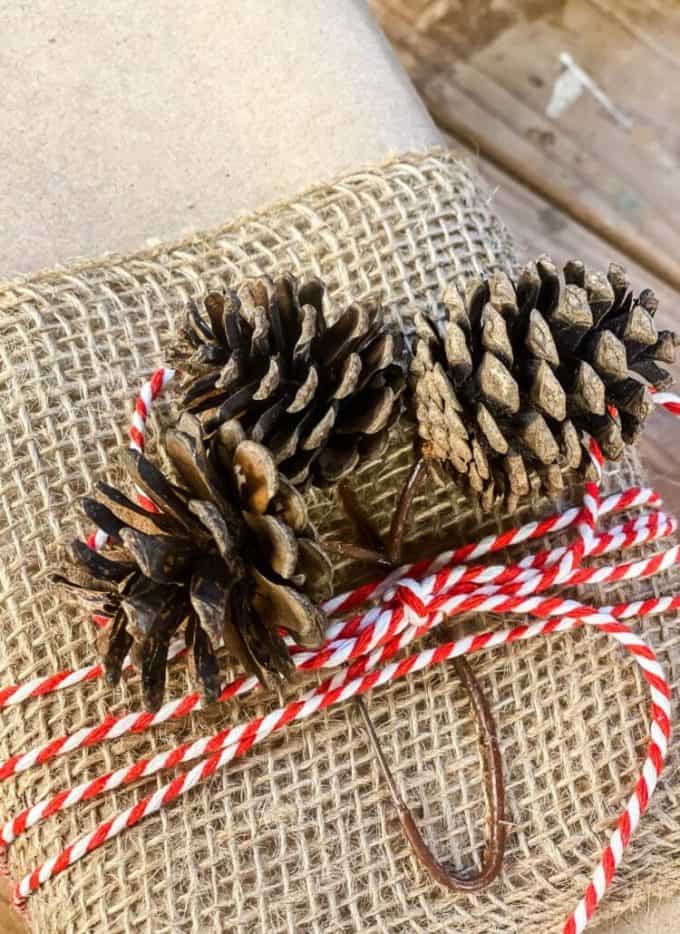 Pine Cones Gift Topper