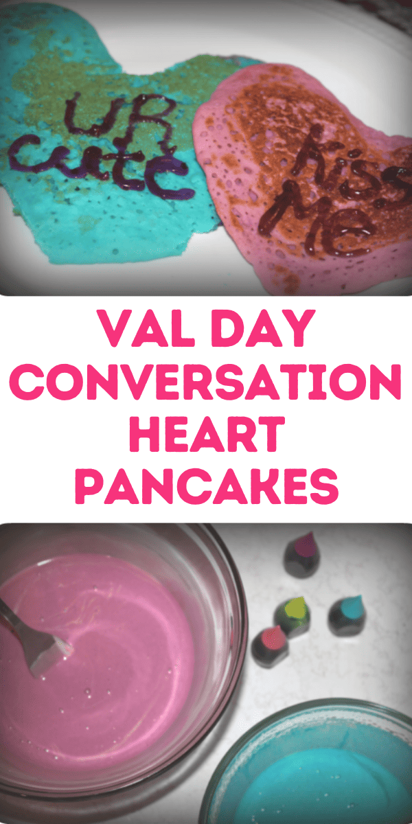Valentine's Day Conversation Heart Pancake Recipe