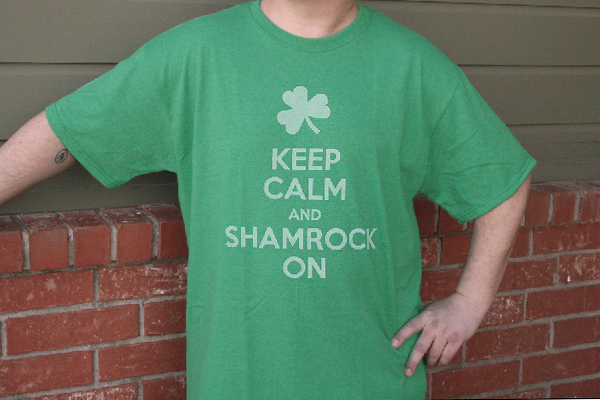DIY St. Patrick's Day T-Shirt Stencil