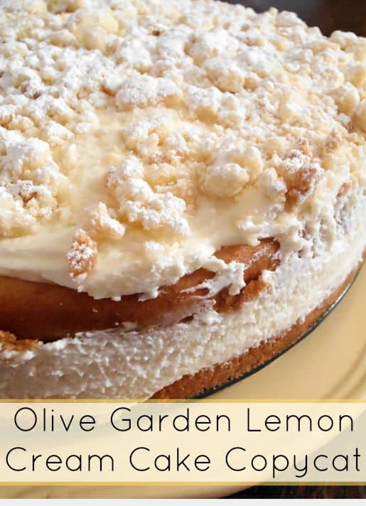 Copycat Olive Garden Lemon Cream Cake