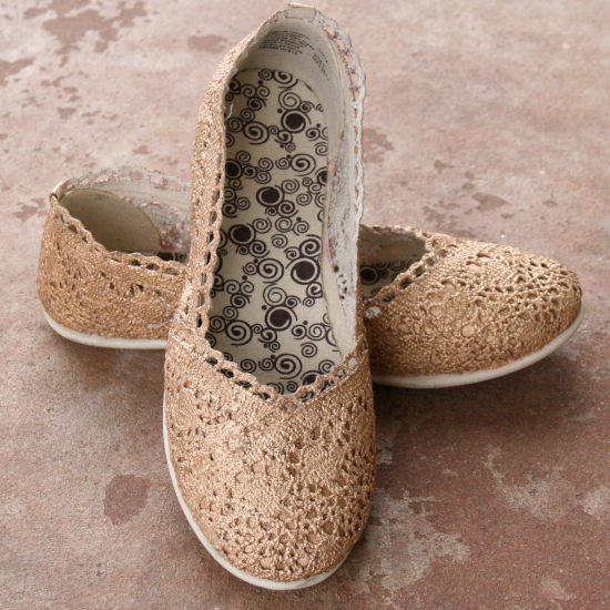 Gold Lace Flats Tutorial
