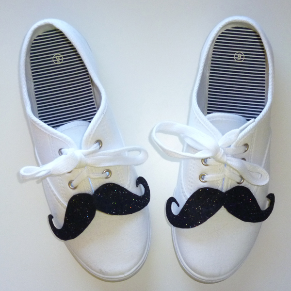 Shoestaches Moustaches for Shoes Tutorial