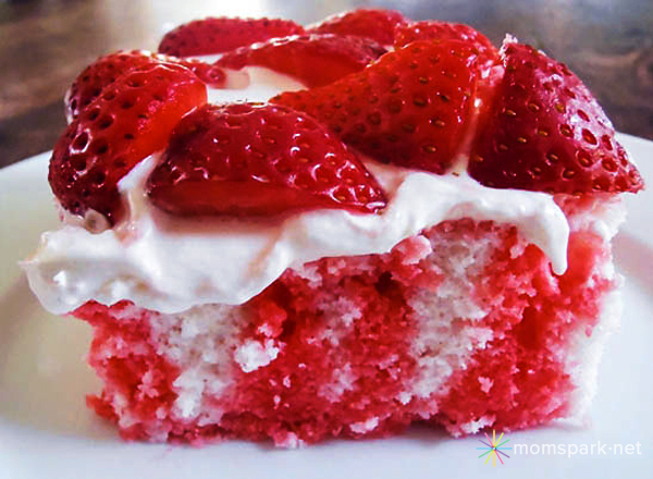 July 4th or Memorial Day Dessert: Strawberry American Flag Poke Cake Recipe