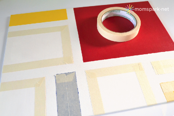 DIY How to Make a Fake Mondrian Painting
