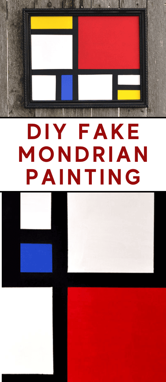 DIY How to Make a Fake Mondrian Painting