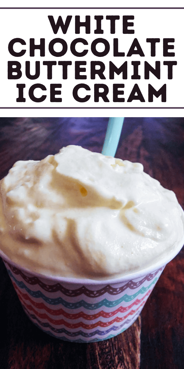 White Chocolate Buttermint Ice Cream