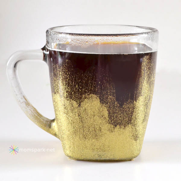DIY: Glittery Gold Coffee Mugs Craft