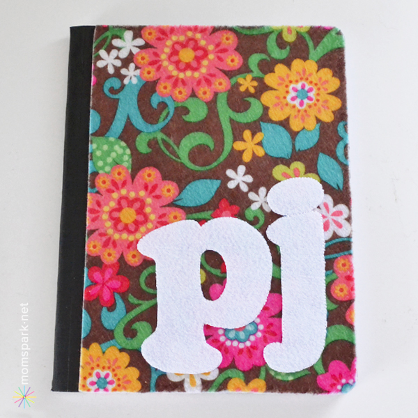 DIY Personalized Felt Notebooks