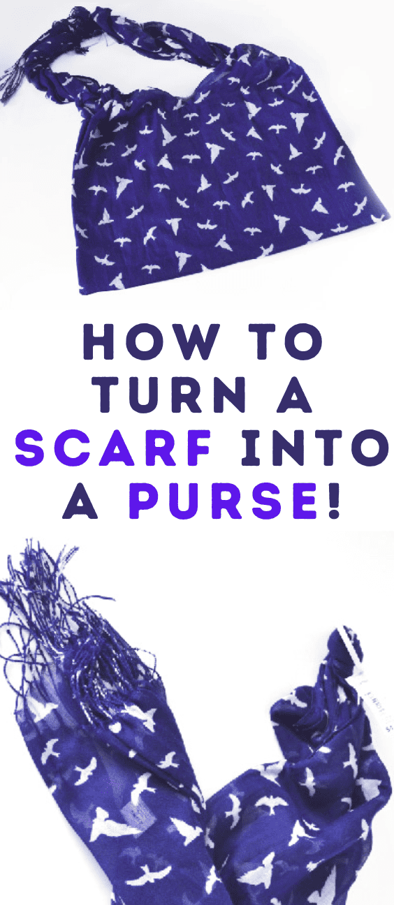 DIY: Turn a Scarf into a Purse